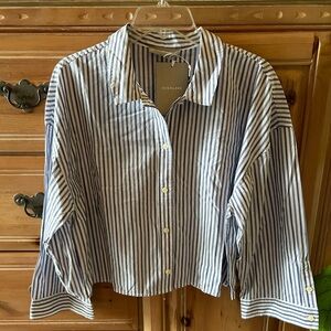 Everlane woven striped PJ top